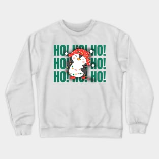 Ho Ho Ho Christmas Penguin Celebration Crewneck Sweatshirt